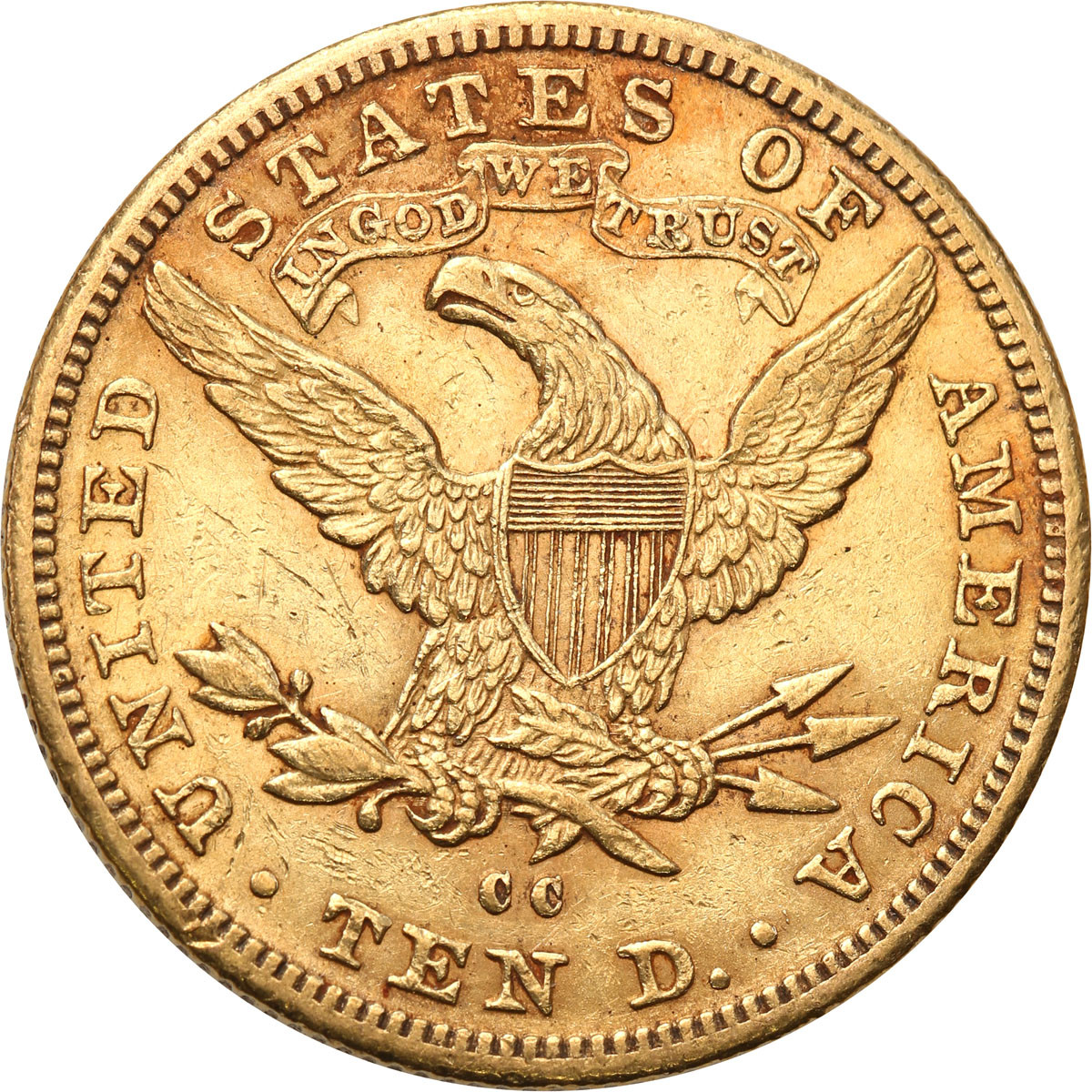 USA. 10 dolarów 1892 CC, Carson City - RZADKIE